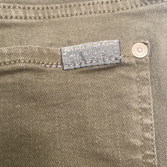 Seven 7 For All Mankind Shorts Army Green Denim Sz 32 - Picture 4 of 6